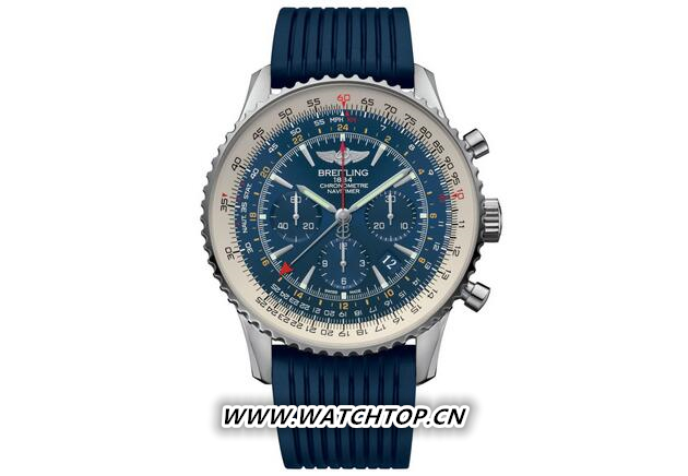 手腕上的極光藍(lán)，Breitling 最新限量款“NAVIGIER GMT”腕表登場(chǎng) 限量版“NAVITIMER GMT” Breitling 腕表? 新表預(yù)覽  第3張