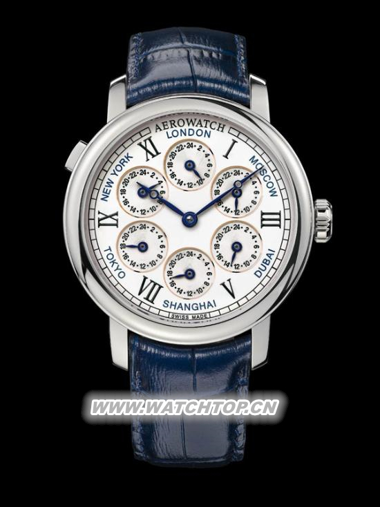 Aerowatch 全新文藝復興系列7地時區(qū)腕表 文藝復興 Aerowatch 腕表 熱點動態(tài)  第2張